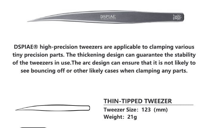 DSPIAE AT-TZ01 Thin-Tipped Tweezer – image 2