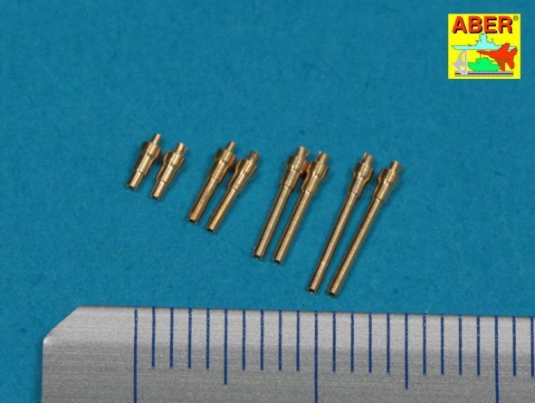 Aber A72 005 Set of 8 turned cal .50 (12,7mm) U.S. Browning M2 barrels for P-47 Thunderbolt 1/72 – zdjęcie 2