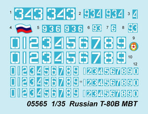 Trumpeter 05565 Russian T-80B MBT 1/35 – zdjęcie 4