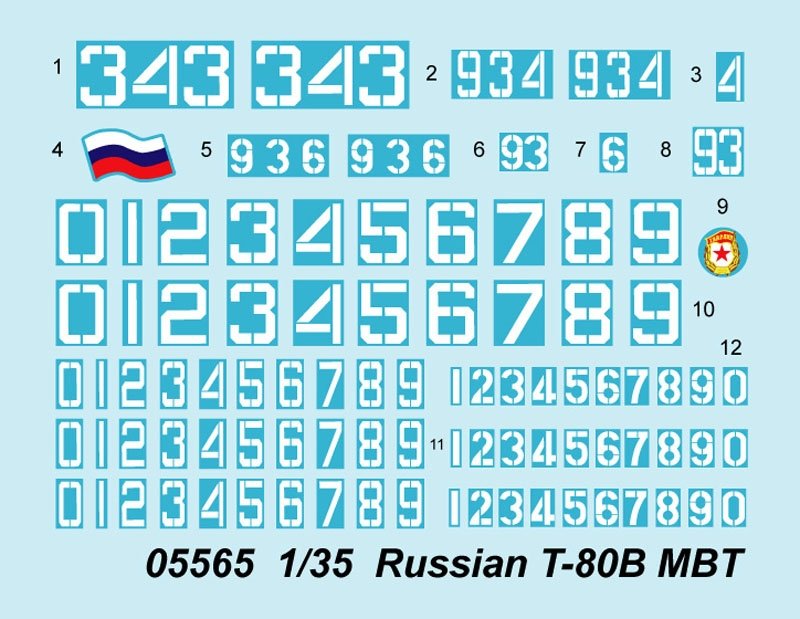 Trumpeter 05565 Russian T-80B MBT 1/35 – zdjęcie 4