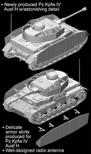 Dragon 7497 Pz.Kpfw.IV Ausf.H w/Schurzen 1/72 – image 4