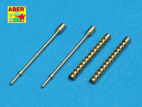 Aber 25L-01 Set of 2 Turned US barrels for Browning M-1919 A4 with two part muzzle (1/25)