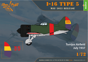 Clear Prop! CP72023 I-16 Type 5 In the sky of Spain STARTER KIT 1/72 – zdjęcie 6