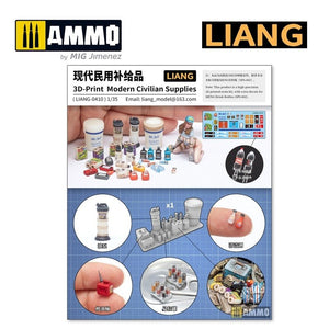 Liang 0410 3D-print Model Civilian Supplies 1/35 – zdjęcie 2
