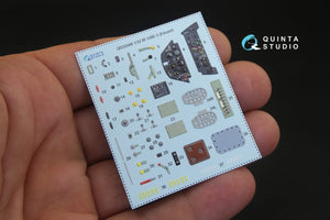 Quinta Studio QD32048 Bf 109E-3 3D-Printed &amp;amp; colored Interior on decal paper (for Eduard kit) 1/32 – image 3