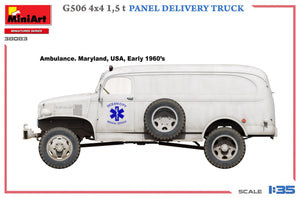 MiniArt 38083 G506 4х4 1,5 t PANEL DELIVERY TRUCK 1/35 – zdjęcie 3