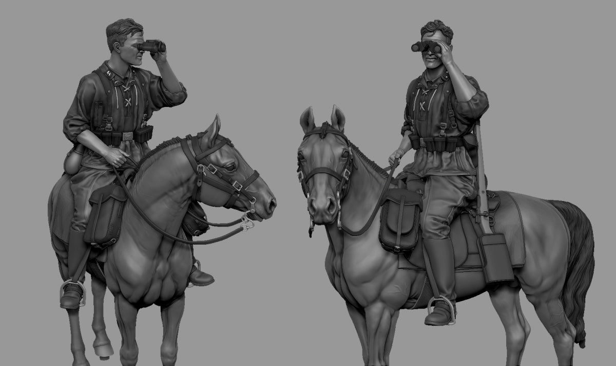 Panzer Art FI35-223 German mounted cavalryman 8-th Waffen-SS Division Florian Geyer 1/35 – zdjęcie 2
