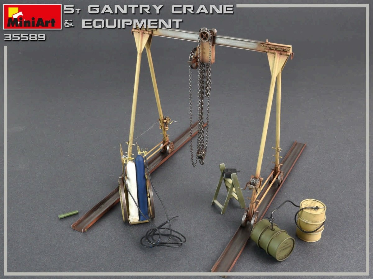 MiniArt 35589 5 TON GANTRY CRANE &amp;amp; EQUIPMENT 1/35 – image 4