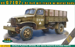 ACE 72610 US G7107 1,5t 4x4 Army Truck with Metal Body 1/72