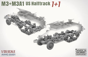 Andy&amp;#39;s Hobby Headquarters AHHQ35001 1/35 M3 &amp;amp; M3A1 U.S. WWII HALFTRACKS 1/35 – Bild 4