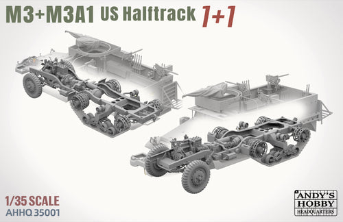 Andy&amp;#39;s Hobby Headquarters AHHQ35001 1/35 M3 &amp;amp; M3A1 U.S. WWII HALFTRACKS 1/35 – Bild 4