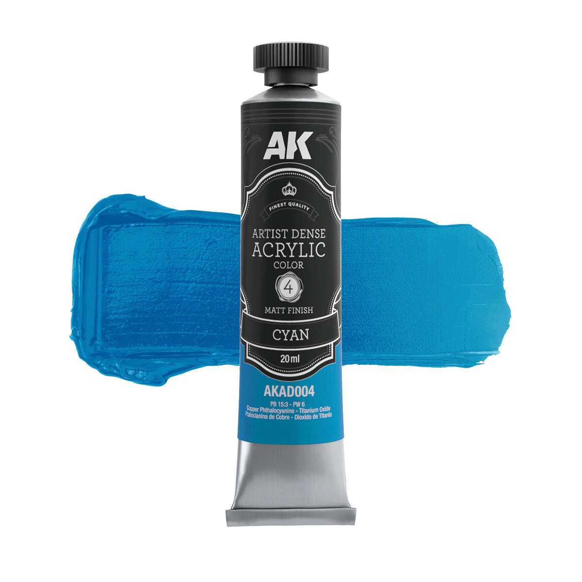 AK Interactive AKAD108 Artist Dense Acrylic Colors - Blue Color Set – zdjęcie 4