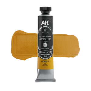 AK Interactive AKAD106 Artist Dense Acrylic Colors - Yellow Color Set – imagen 5