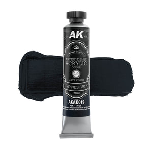 AK Interactive AKAD104 Artist Dense Acrylic Colors - Black &amp;amp; White Color Set – immagine 6