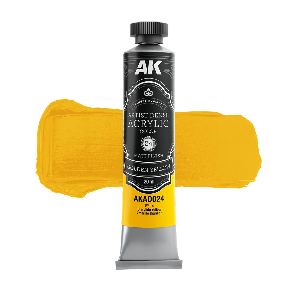 AK Interactive AKAD106 Artist Dense Acrylic Colors - Yellow Color Set – imagen 7
