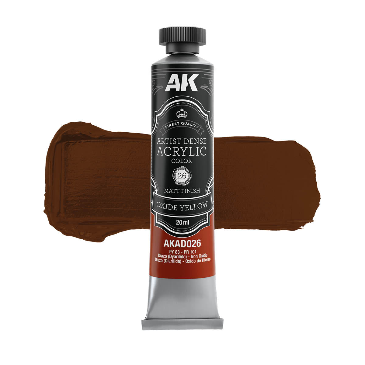 AK Interactive AKAD106 Artist Dense Acrylic Colors - Yellow Color Set – imagen 3