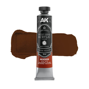 AK Interactive AKAD106 Artist Dense Acrylic Colors - Yellow Color Set – imagen 3