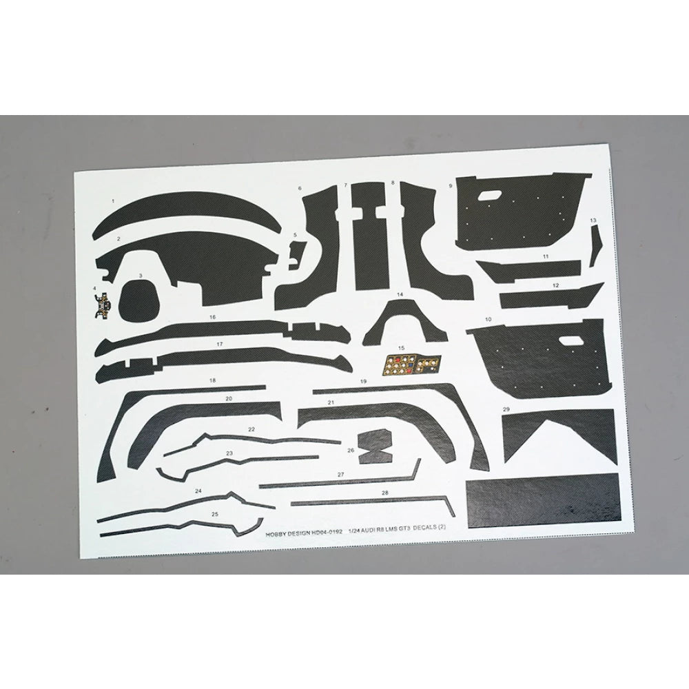 Hobby Design HD04-0192 Audi R8 LMS GT3 Decals For MENG-CS006 1/24 – zdjęcie 2