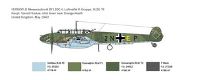 Italeri 0049 Bf 110 C Zerstorer 1/72 – obrázek 5