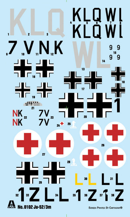 Italeri 0102 Junker Ju-52/3m 1/72 – zdjęcie 3