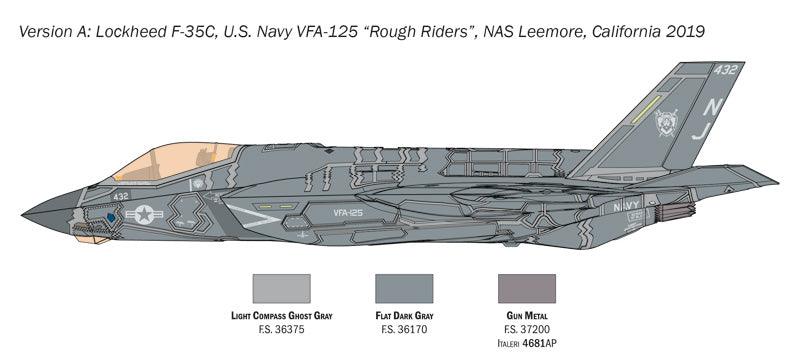 Italeri 1469 F-35C Lightning II CATOBAR version 1/72 – Bild 5