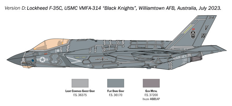 Italeri 1469 F-35C Lightning II CATOBAR version 1/72 – Bild 8