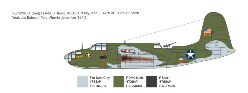 Italeri 2656 BOSTON III A - 20 B /C Havoc 1/48 – obrázek 7