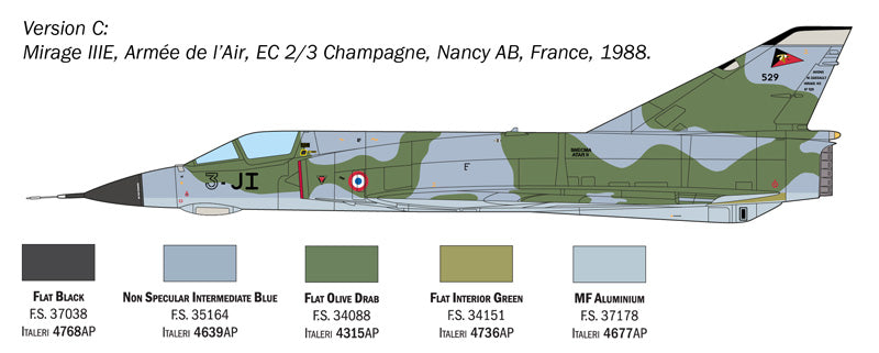 Italeri 2816 Mirage III E 1/48 – zdjęcie 6