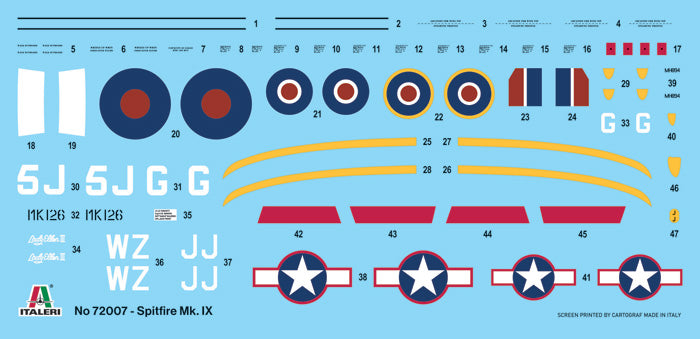 Italeri 72007 Spitfire Mk. IX - Kit complet pour maquettes à l&amp;#39;échelle 1/72 – image 3