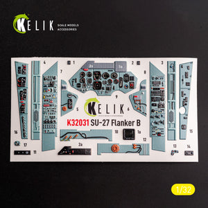 KELIK K32031 SU-27 - Interior 3D Decals For Trumpeter Kit – Bild 3