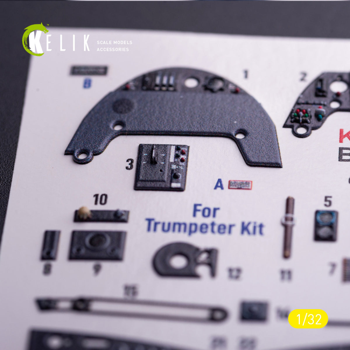 KELIK K32034 Messerschmitt Bf-109 G-6 - Interior 3D Decals (for Trumpeter Kits) 1/32 – immagine 4