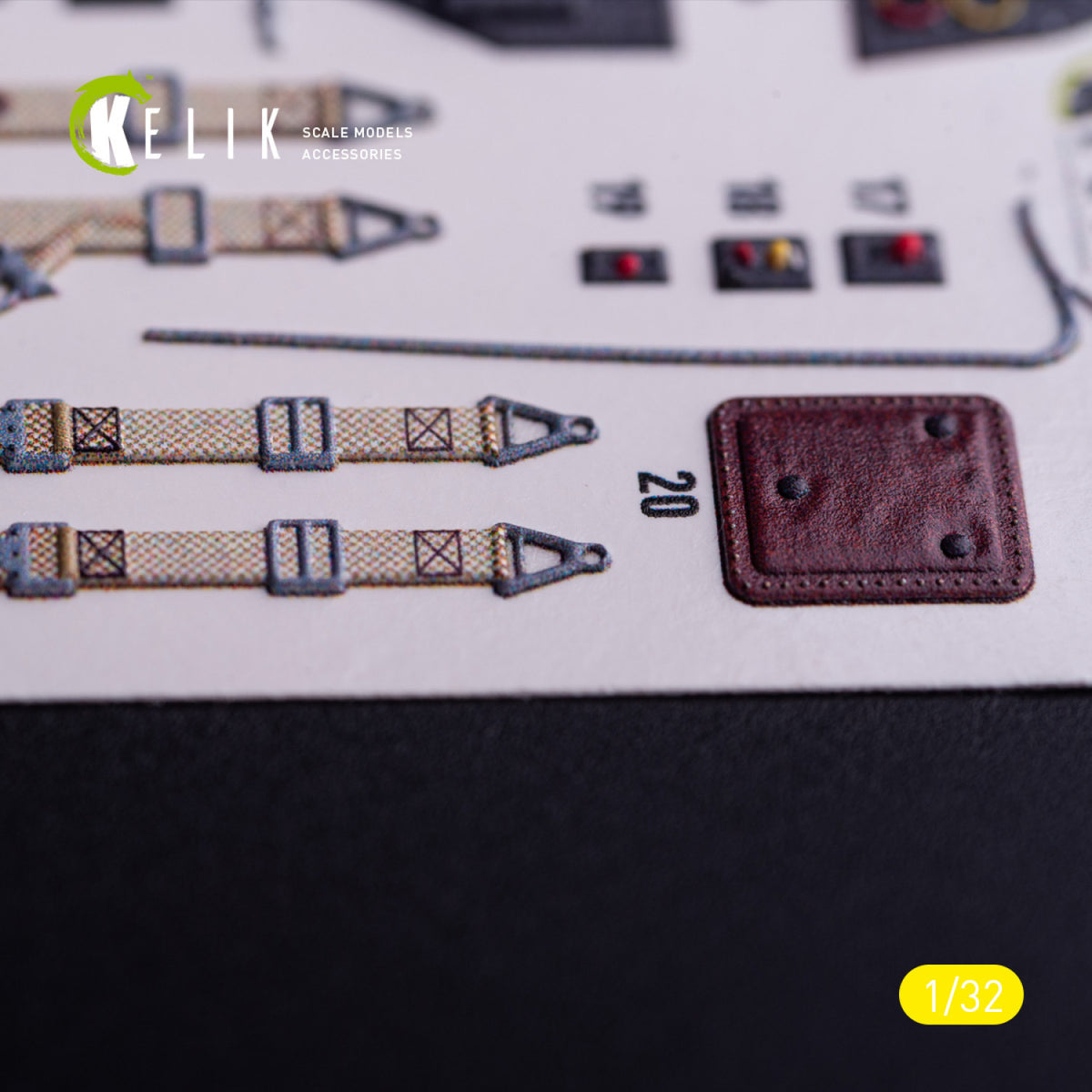 KELIK K32034 Messerschmitt Bf-109 G-6 - Interior 3D Decals (for Trumpeter Kits) 1/32