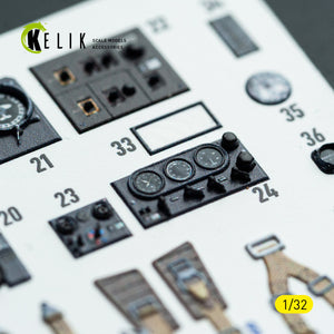 KELIK K32045 Messerschmitt Bf-110 D - Interior 3D Decals (for Dragon / Hobby 2000 Kits) 1/32 – Bild 6