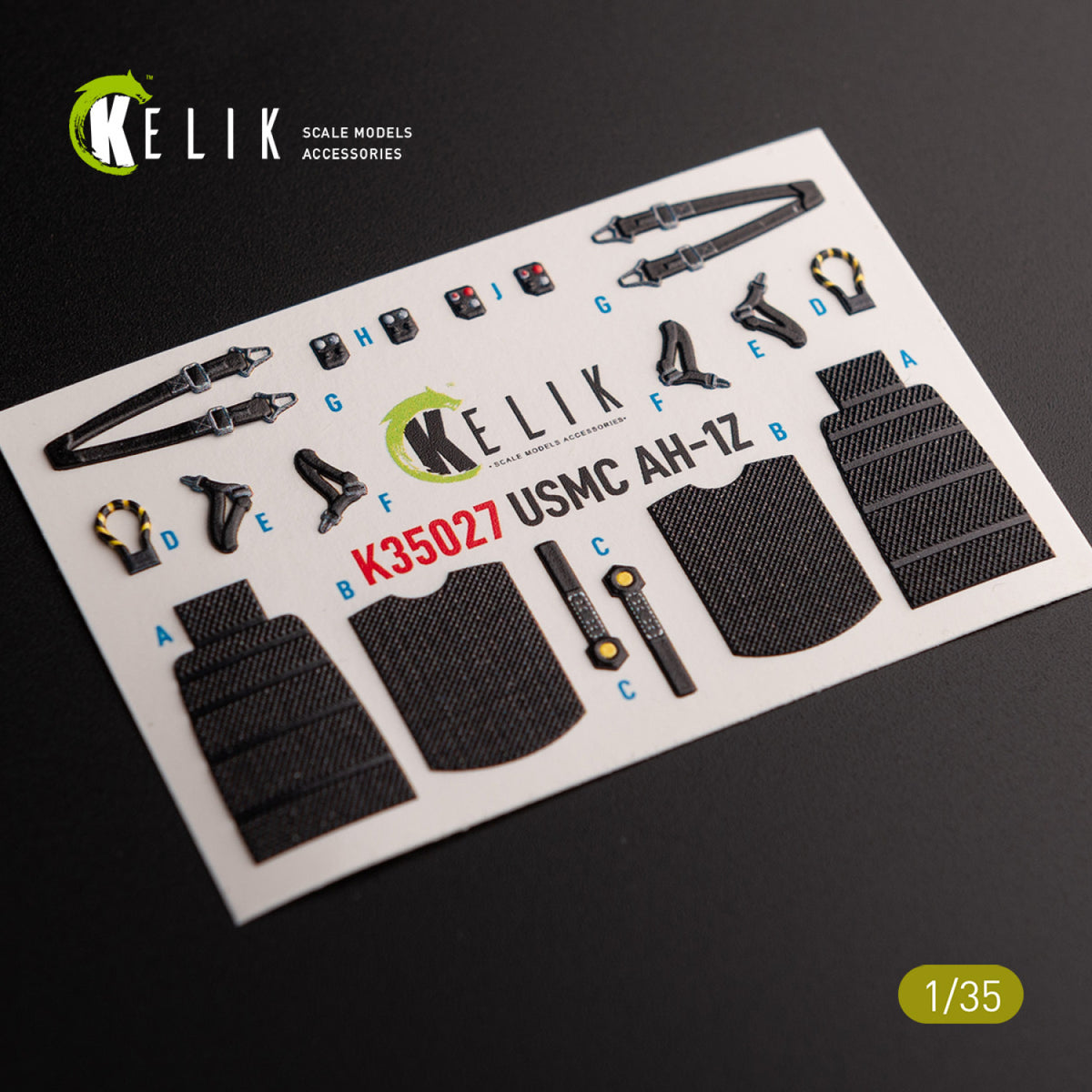 KELIK K35027 AH-1Z Interior 3D Decals For Academy Kit 1/35 – immagine 3