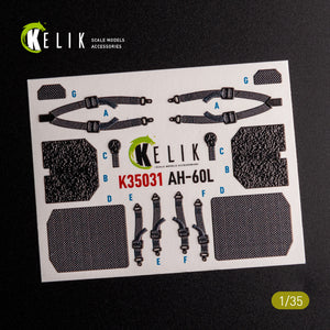 KELIK K35031 UH-60L Interior 3D Decals For Academy Kit – obrázek 4