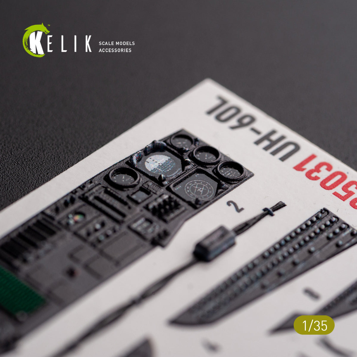 KELIK K35031 UH-60L Interior 3D Decals For Academy Kit – obrázek 2
