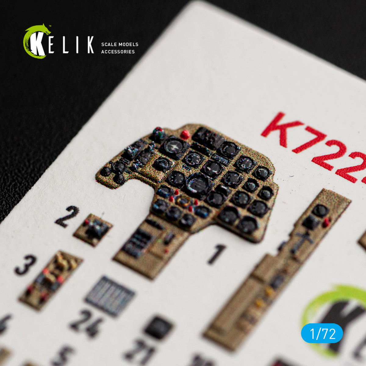 KELIK K72241 Messerschmitt Bf-110 C (Early) - Interior 3D Decals (for Eduard Kits) 1/72 – image 7