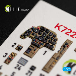 KELIK K72241 Messerschmitt Bf-110 C (Early) - Interior 3D Decals (for Eduard Kits) 1/72 – image 7