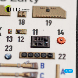 KELIK K72241 Messerschmitt Bf-110 C (Early) - Interior 3D Decals (for Eduard Kits) 1/72 – image 3