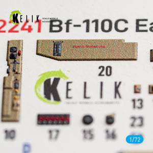 KELIK K72241 Messerschmitt Bf-110 C (Early) - Interior 3D Decals (for Eduard Kits) 1/72 – image 4