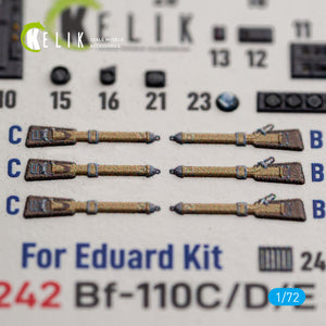 KELIK K72242 Messerschmitt Bf-110 C / D / E - Interior 3D Decals (for Eduard Kits) 1/72 – image 6