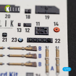 KELIK K72242 Messerschmitt Bf-110 C / D / E - Interior 3D Decals (for Eduard Kits) 1/72 – image 7