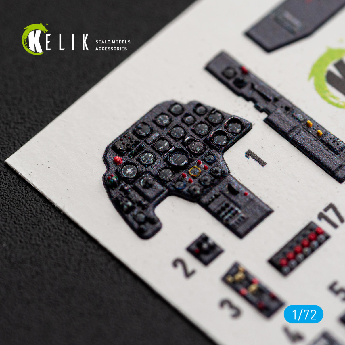 KELIK K72242 Messerschmitt Bf-110 C / D / E - Interior 3D Decals (for Eduard Kits) 1/72 – image 2