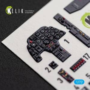 KELIK K72242 Messerschmitt Bf-110 C / D / E - Interior 3D Decals (for Eduard Kits) 1/72 – image 2
