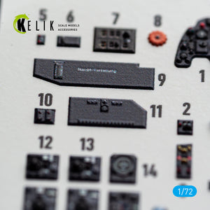KELIK K72243 Messerschmitt Bf-110 G-4 - Interior 3D Decals (for Eduard Kits) 1/72 – zdjęcie 6