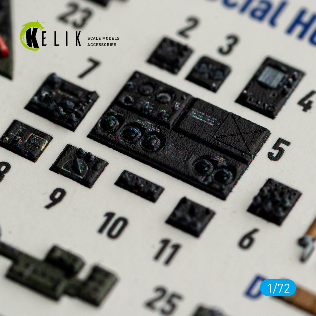 KELIK K72246 SB2C-4 - interior 3D decals for Academy/Special Hobby kit 1/72 – zdjęcie 2