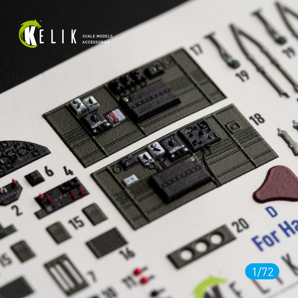 KELIK K72248 North American B-25 J Mitchell - Interior 3D Decals (for Eduard Kits) 1/72 – image 5
