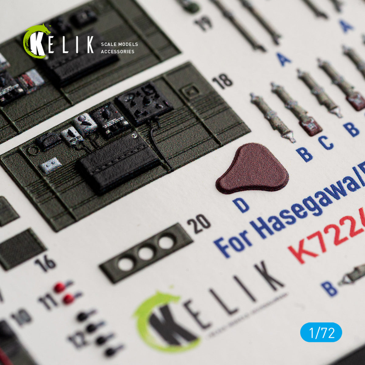 KELIK K72248 North American B-25 J Mitchell - Interior 3D Decals (for Eduard Kits) 1/72 – image 6