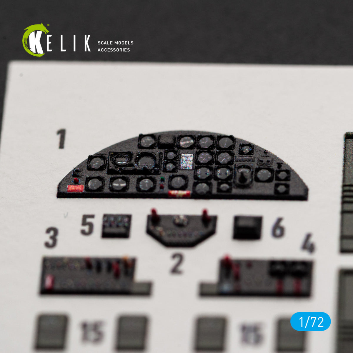 KELIK K72248 North American B-25 J Mitchell - Interior 3D Decals (for Eduard Kits) 1/72 – image 3