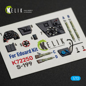 KELIK K72250 Avia S-199 - Interior 3D Decals (for Eduard Kits) 1/72 – immagine 3